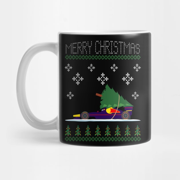 Purple Bull Christmas Car by HSDESIGNS